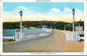 Postcard MO Lakeside Bagnell Dam South Approach