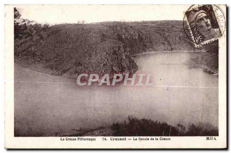 Old Postcard Crozant The Loop Creuse