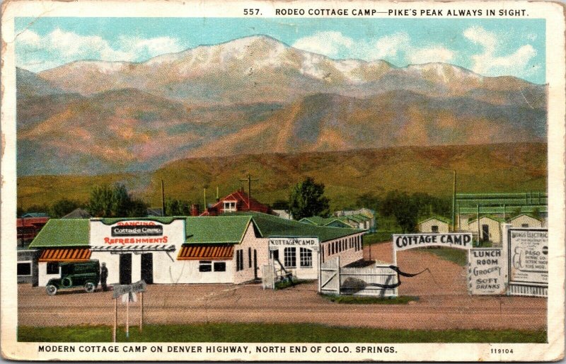 Postcard Modern Cottage Camp in Colorado Springs, Colorado~2035