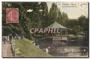 Old Postcard Paris Buttes Chaumont The lakeside