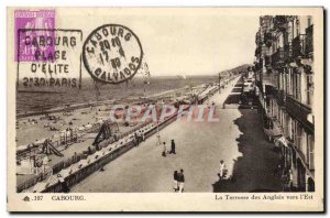 Old Postcard Cabourg The English Terrace towards the & # 39Est