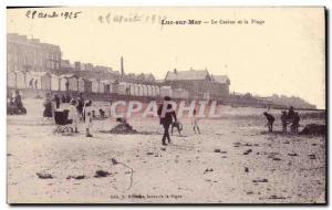 Old Postcard Luc Sur Mer Casino and the Beach