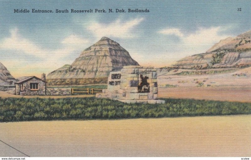 NORTH DAKOTA BADLANDS , 30-40s ; Middle Entrance, South Roosevelt Park