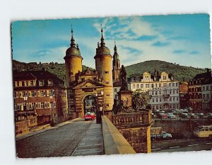 Postcard Brückentor, Heidelberg, Germany