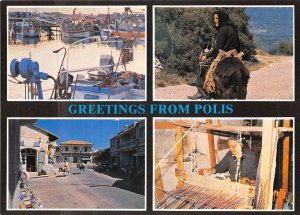 Lot 1 Cyprus greetings from polis donkey riding loom boat folklore types