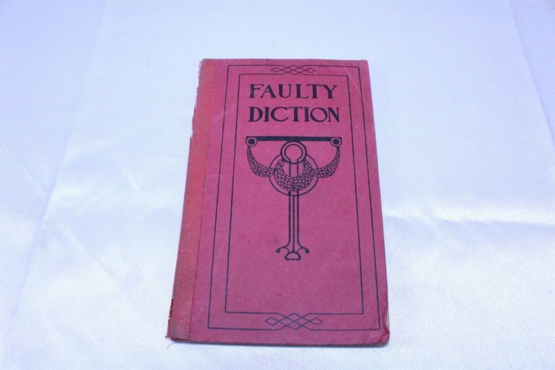 Vintage 1915 Copyright Funk & Wagnalls Faulty Diction Pocket Book 80 Pages