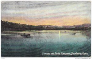 Sunset On Lake Kenosia, Danbury, Connecticut, PU-1910