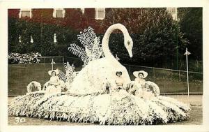 CA, California? Parade Float, Swan, RPPC, No. 30