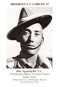 Agansing Rai 5th Gurkha Rifles Indian Burma Military WW2 Victoria Cross Postcard