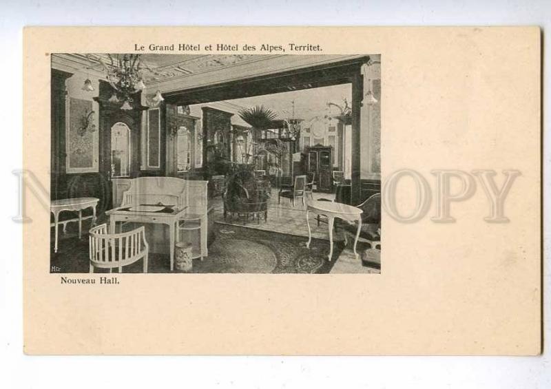 192038 SWITZERLAND TERRITET Grand Hotel Vintage postcard