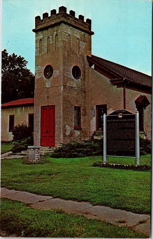 Postcard CHURCH SCENE Bellevue Nebraska NE AK1162