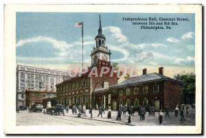Old Postcard Independence Hall Chestnut Street Philadelphia Pa Between wm Pen...