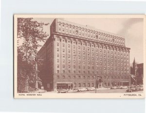 Postcard Hotel Webster Hall Pittsburgh Pennsylvania USA