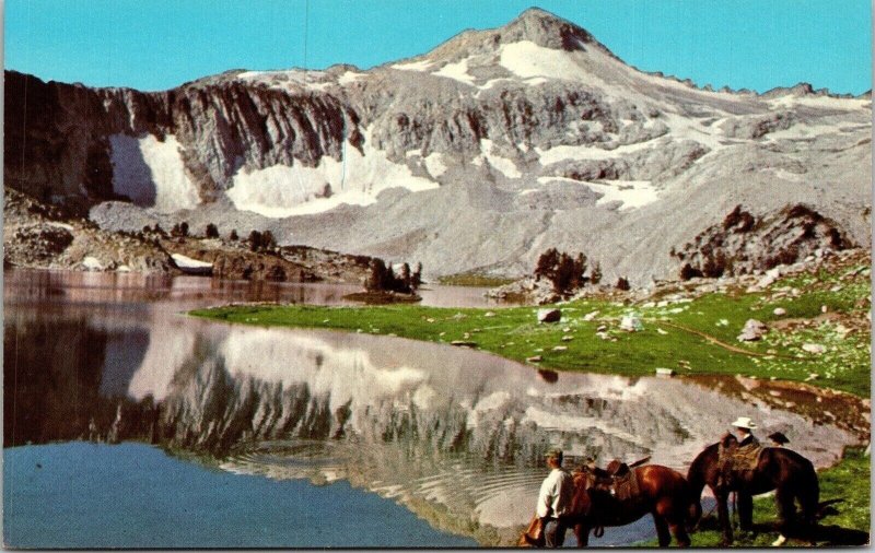 Glacier Lake Wallowa Mountains Oregon OR Postcard VTG UNP Curteich Vintage  