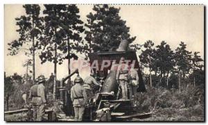 Postcard Modern Army mortar ready to shoot Canon 280