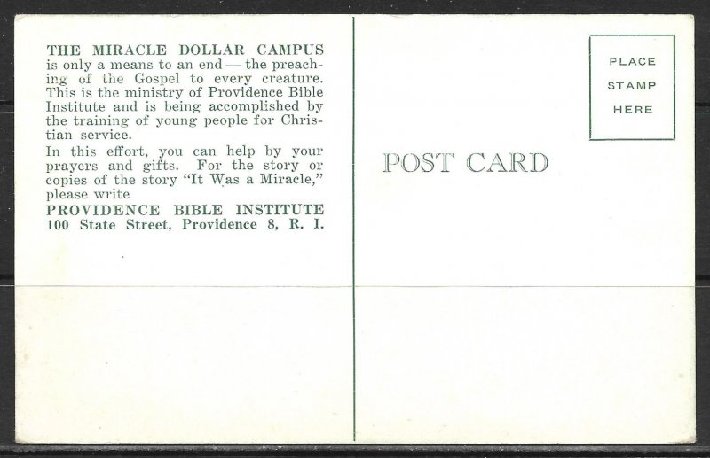 Rhode Island, Providence - Bible Institute - Miracle Dollar Campus - [RI-087]