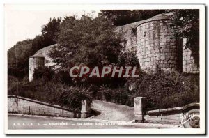 Old Postcard Angouleme Veterans Remparls