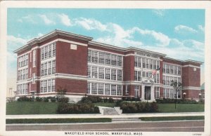Massachusetts Wakefield High School 1937 Curteich sk2765