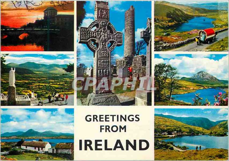 Modern Postcard Greetings from Ireland