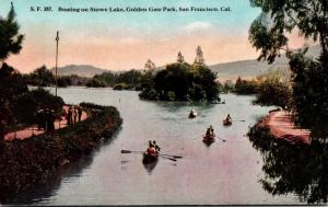 California San Francisco Golden Gate Park Boating On Stowe Lake