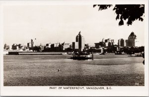 Vancouver BC Waterfront Downtown British Columbia Gowen Sutton RPPC Postcard H32