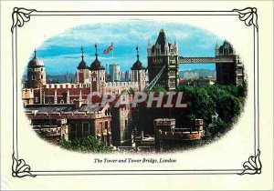 Modern Postcard The Tower and Tower Bridge LOndon