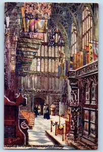 London England Postcard Chapel of Henry VII Westminster Abbey c1910 Oilette Tuck