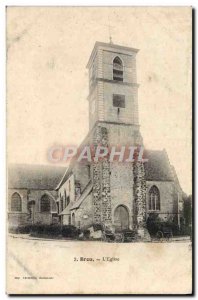 Old Postcard Brou L & # 39Eglise