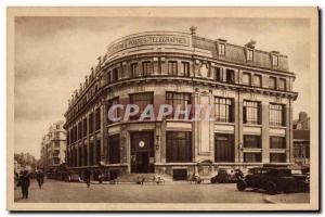 Carte Postale Ancienne Poste Troyes Hotel Post