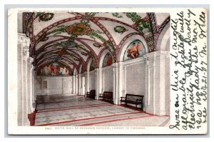 South Hall Entrance Pavilion Library of Congress Washington DC UDB Postcard U19