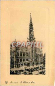 Old Postcard The Brussels Town Hall