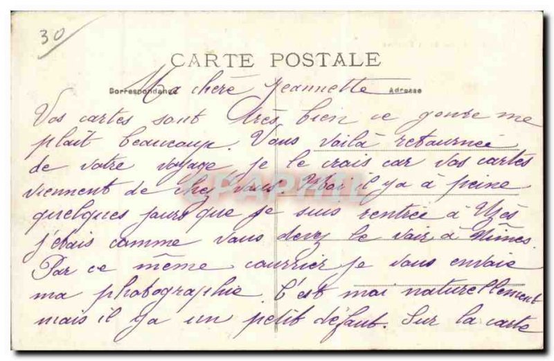 Old Postcard Uzes Eglise Saint Etienne