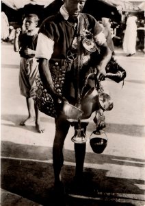 Morocco 1959 Real Photo Un Beau Guerrab La Cigogne 2034 Scenes et Types RPPC