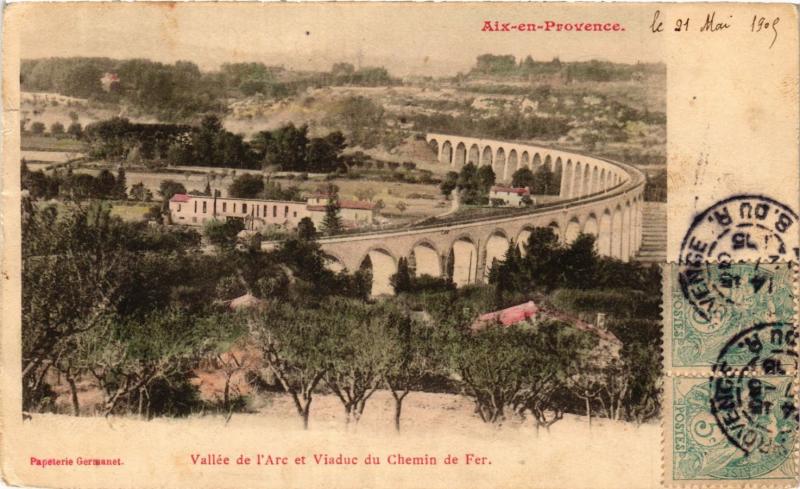 CPA AIX-en-PROVENCE Vallee de l'arc et Viaduc du Chemin de Fer (339916)