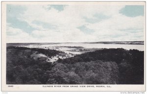 Illinois River from Grand View Drive, PEORIA, Illinois, 10-20s