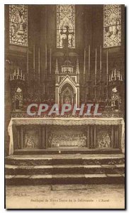 Postcard Old Basilica of Our Lady of the Altar Delivrande