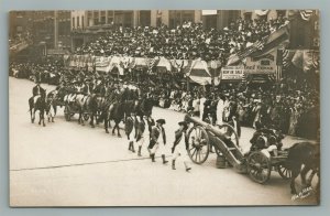 PHILADELPHIA PA FOUNDERS WEEK ARTILLERY PARADE ANTIQUE REAL PHOTO POSTCARD RPPC