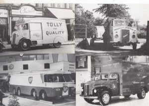 Commercial Vehicles Motor Show Essex Tolly Brewery Van BP Petrol 4x Postcard s