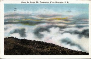 postcard Above the Clouds, Mt. Washington, White Mountains , New Hampshire