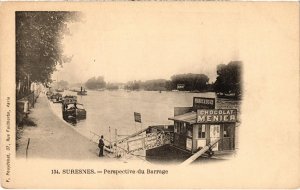 CPA Suresnes Perspective du Barrage (1314942)