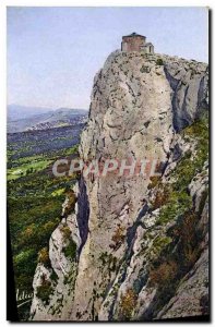 Old Postcard La Sainte Baume The Holy Pilon Overlooking The Plains