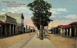 cuba, CAMAGÜEY, Avenida de la Libertad (1910s) Postcard