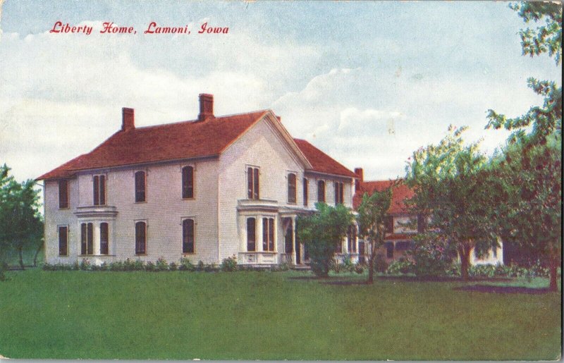 Joseph Smith's Liberty Hall Historic Site Lamoni IA Vintage Postcard