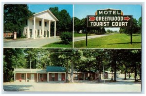 c1960 Greenwood Tourist Court Cottages South Hill Virginia VA Multiview Postcard