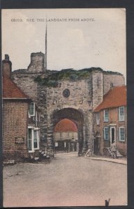 Sussex Postcard - Rye - The Landgate From Above    RS10583