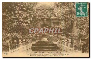 Old Postcard Paris Fountain Medicis