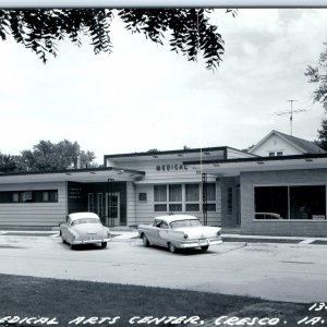 c1950s Cresco, IA RPPC Medical Arts Center Postcard Doctors Nierling Dankle A102