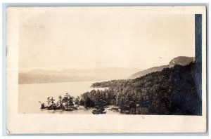 Hague New York NY RPPC Photo Postcard Lake George 1913 Posted Antique