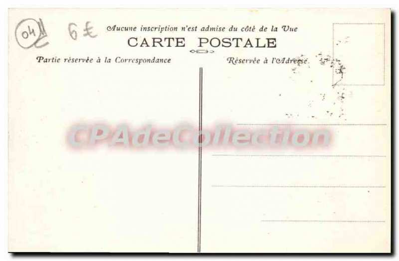 Postcard Old Annot B A Cross Covered