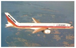 Air Europe Boeing 757 Airplane Postcard